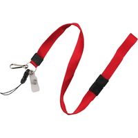 アイ・エス 吊下名札用ヒモ 多機能タイプ 赤 ISP-3W-RD 1セット(1本×10)