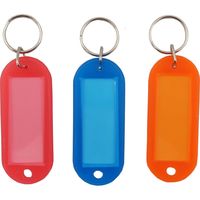 アイ・エス キーホルダー名札 両面ハードL 色込 INM-01-MX 1セット(10パック)