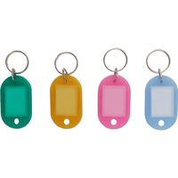 アイ・エス キーホルダー名札 両面ハードS 色込 INM-02-MX 1セット(10パック)