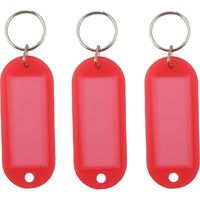 アイ・エス キーホルダー名札 両面ハードL 赤 INM-01-PK 1セット(10パック)