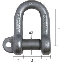 大洋製器工業 大洋 TAIYOシャックル 黒 SDー16(1006220) SD-16 1個 849-2616（直送品）