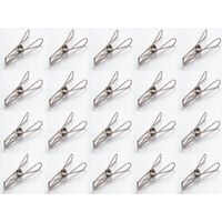 セーブ・インダストリー つまみやすいステンレス製ピンチ 厚手用 20個組 SV-6049 1個