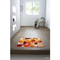 スミノエ ディズニーホームシリーズ ミッキー セミサークル バスマット 450×650mm レッド 4955141457151 1枚（直送品）