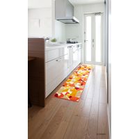 スミノエ ディズニーホームシリーズ ミッキー セミサークル キチンマット 450×1800mm レッド 4955141457175 1枚（直送品）