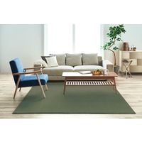 スミノエ BIG SIZE RUG カーム ラグ 防炎 防音 2610×3520mm ダークグリーン 4549781206257 1枚（直送品）