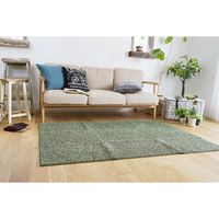 スミノエ FIT SIZE RUG ミランジュ ラグ 防ダニ 1850×1850mm グリーン 4549781207216 1枚（直送品）