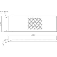 法山本店 鋼板製段差解消スロープ 適応段差300mmまで HSP-300W 1枚