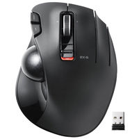 トラックボールマウス 無線 5ボタン 親指 チルトホイール 握りやすい 手になじむ EX-G ブラック M-XT2DRBK エレコム 1個