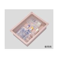 サカセ化学工業 アンプルケース(W162×D40×H45mm)クリアホワイト AT-9 1個 62-0853-54（直送品）