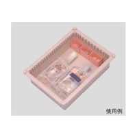 サカセ化学工業 アンプルケース(W67×D39×H45mm)ライトイエロー AT-2 1個 62-0853-30（直送品）