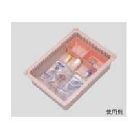 サカセ化学工業 アンプルケース(W113×D73×H58mm)クリアホワイト AT-8 1個 62-0853-49（直送品）