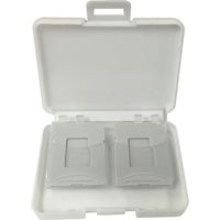 磁気研究所 SD/microSD メモリーカード収納ケース 4枚収納用 ホワイト HD-MCCASE4WH 1セット(10個)