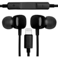 磁気研究所 Lightning端子接続 STREOイヤフォン ブラック HDSE20LH1BK 1個