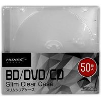 磁気研究所 CD/DVD/BD 1枚収納 5mmスリムケース 50枚 ML-CD05S50PCR 1パック(50枚入)