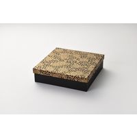 瑞光明 料理・弁当箱 雅シリーズ 足付式 小 O-868 AP-70-70黒 v1327mybaso868ap7070ku 1包（100セット）（直送品）