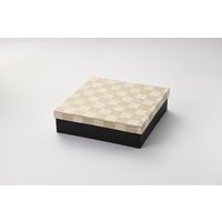 瑞光明 料理・弁当箱 雅シリーズ 足付式 小 S-7328 AP-70-70黒 v1327mybass7328ap7070ku 1包（100セット）（直送品）