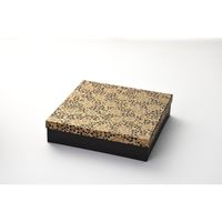 瑞光明 料理・弁当箱 雅シリーズ 足付式 大 O-868 T-80-E黒 v1328mybado868t80eku 1包（100セット）（直送品）