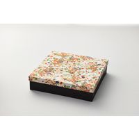 瑞光明 料理・弁当箱 雅シリーズ 足付式 大 友禅ZU-No.1 T-80-A葡萄 v1328mybadzu1t80abu 100セット（直送品）