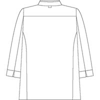 住商モンブラン コックコート 男女兼用 長袖 ブラウン×ベージュ BW6501-8 1枚