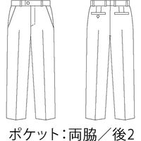 住商モンブラン パンツ メンズ ブラック BM7601-0_73 1枚（直送品）