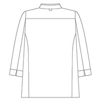 住商モンブラン コックコート 男女兼用 長袖 ベージュ×ブラウン BW6501-7 1枚