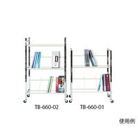 高田ベッド製作所 カルテワーゴン 幅72×奥行32×高さ97cm TB-660-01 1台 62-8625-16（直送品）