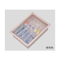 サカセ化学工業 注射セットケース(W48×D169×H65mm)クリアホワイト ST-3 1個 62-0853-80（直送品）