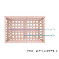 サカセ化学工業 仕切板 バスケット64ー17タイプ(深さ17cm)用 W316×H151mm 耐熱・制電タイプ BDD17-40 1枚（直送品）