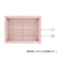 サカセ化学工業 仕切板 バスケット34ー10タイプ(深さ10cm)用 W247×H88mm 耐熱・制電タイプ BDD10-31 1枚（直送品）