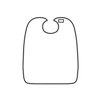 ケアファッション 食事用エプロン グリーン 丈100cm 38951-01 1枚 61-7384-39（直送品）