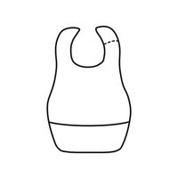 ケアファッション ポケット付食事用ミニエプロン A柄 丈56.5cm 38957-01 1枚 61-7384-43（直送品）