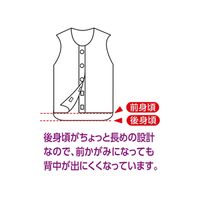 ケアファッション 婦人ラン型ワンタッチシャツ ラベンダー L 38284-02 1枚 61-7376-82（直送品）