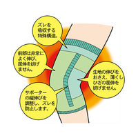ハヤシ・ニット のびのびゆったりフットケアー ひざ 1枚入 フリーサイズ ホワイト 8151 1枚 62-2991-60（直送品）