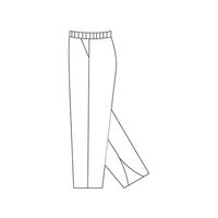 ケアファッション 紳士裾ファスナーフリーパンツ ブルー 3L 39352-25 1枚 61-7379-64（直送品）