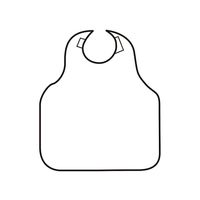 ケアファッション 名札付食事用エプロン ピンク 39670-01 1枚 61-7384-47（直送品）