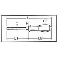 デイトナ 貫通ドライバー（-） 幅6.5mm 97705（直送品）