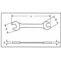 デイトナ 両口スパナ 10×12mm 97716（直送品）