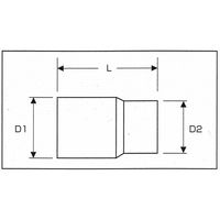 デイトナ 六角ソケット（ディープ） 6POINT 17mm 97744（直送品）