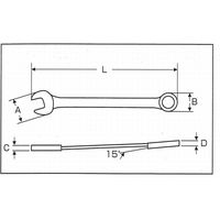 デイトナ コンビネーションレンチ 13mm 97711（直送品）