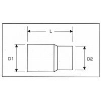 デイトナ 六角ソケット（ショート） 6POINT 22mm 97737（直送品）