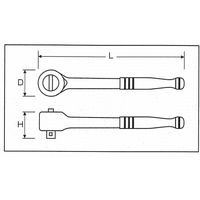 デイトナ ラチェットレンチ 3/8インチ 97755（直送品）