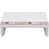 アイリスオーヤマ 2口IHコンロ（脚付） IHK-W12S-WPG（573328）（直送品）