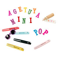 アゲツヤミニポップ(Agetuya MINI POP) ポータブルミニヘアアイロン 2WAY 交流式 海外対応 HS100-2BP ベビーピンク