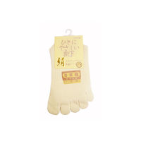 神戸生絲 婦人シルク5本指ソックス キナリ 3190 1足 63-3417-50（直送品）