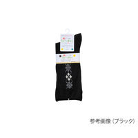 神戸生絲 紳士柄しめつけません毛混ソックス カラシ 5902 1足 63-3417-61（直送品）