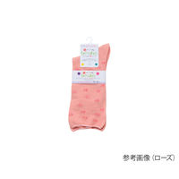 神戸生絲 婦人柄しめつけません綿混ソックス ライトベージュ 3952 1足 63-3417-66（直送品）