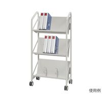 ナカキン ファイルサポートワゴン 3段タイプ FSW-6637WG 1個 63-1826-67（直送品）
