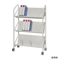 ナカキン ファイルサポートワゴン 3段タイプ FSW-8637WG 1個 63-1826-68（直送品）