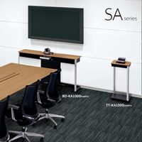 【組立設置込】コクヨ SAシリーズ 壁面AV機器台 幅1600×奥行400×高さ800mm ホワイト/グレインドミディアム 1台（直送品）