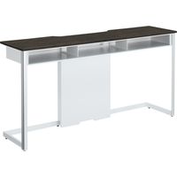 【組立設置込】コクヨ SAシリーズ 壁面AV機器台 幅1600×奥行400×高さ800mm ホワイト/グレインドダークブラウン 1台（直送品）